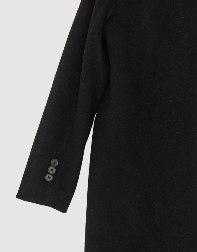 Revibe - Repaired Minima Esenciales Maren Brushed Wool Long Coat - AU 10