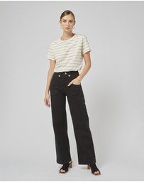 DRICOPER DENIM - Clare Beige Stripe Tee