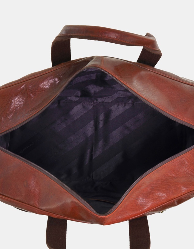 Pierre Cardin - Pierre Cardin Rustic Leather Business/Overnight Bag