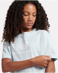 New Balance - Stacked Logo Tee & Cycle Short Set
