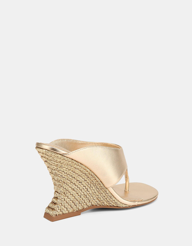 Wittner - Violet Wedges Champagne Leather