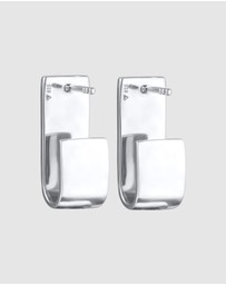 Elli Jewelry - Earrings Chunky Modern in 925 Sterling Silver