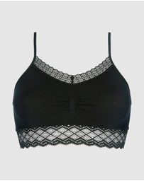 Billet Doux - Zen Dentelle Longline Wirefree Bralette with Lace