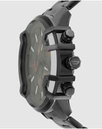 Diesel - Griffed Gun-Metal Chronograph Watch