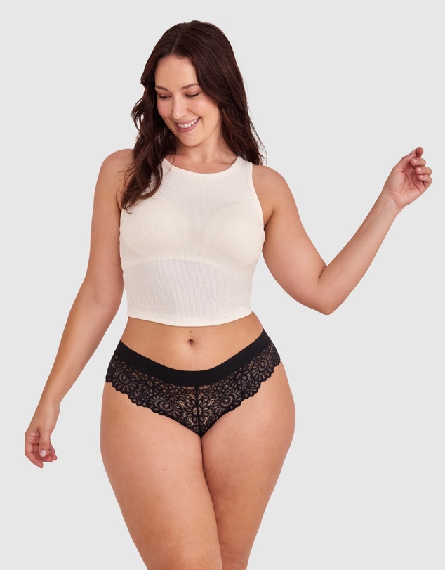 Bras N Things - Audrey Brazilian Knicker - Black