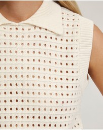 Oxford - Tory Cotton Knitted Vest