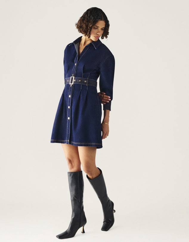 MOS The Label - Sia Denim Mini Dress
