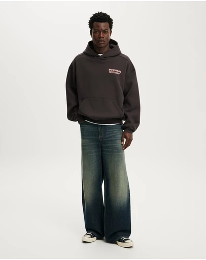 Cotton On - Box Fit Graphic Hoodie