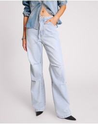 ONE TEASPOON - Blue Latte Marley Relaxed Denim Jeans