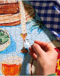 Journey Of Something - 1000 Piece Puzzle - Feast on the Sunlit Terrace