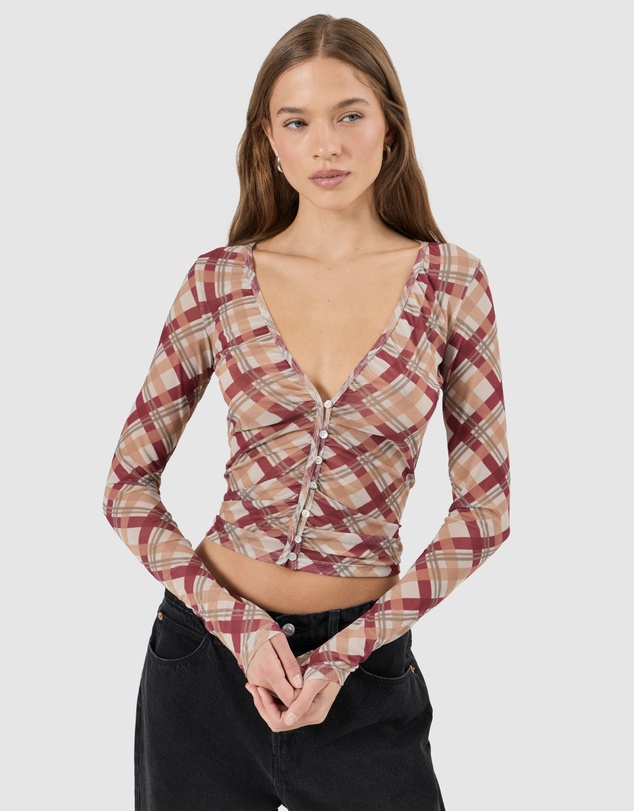 Rolla's - Field Lines Long Sleeve Top