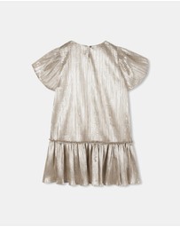 Billieblush - Metallic Pleated Dress - Kids-Teens
