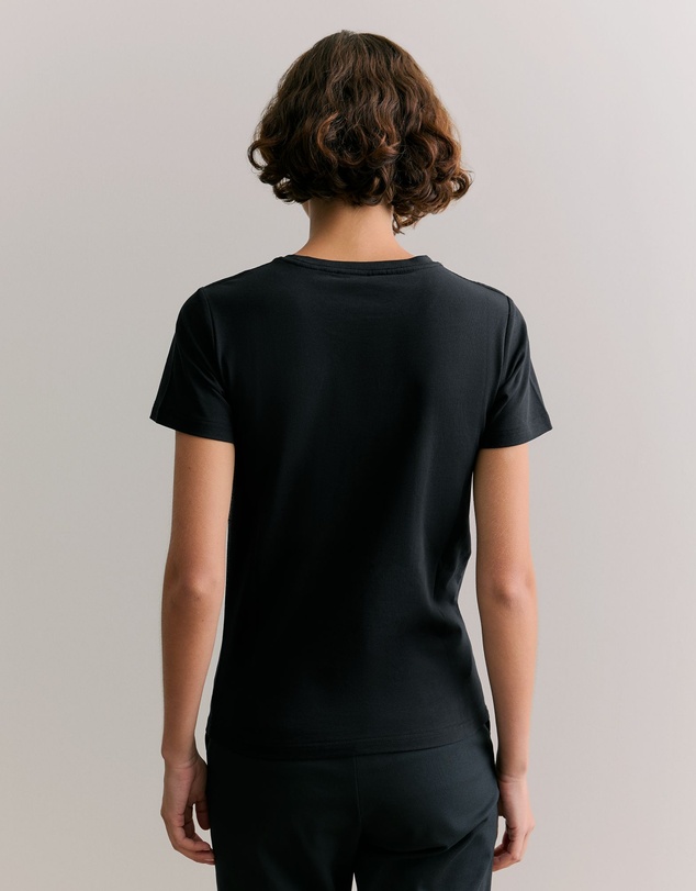 Trenery - Organically Grown Cotton T-shirt in Black