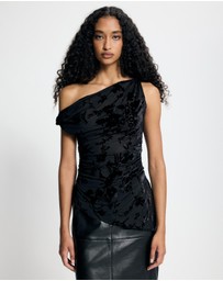 Lover - Brooke Burnout Asymmetrical Top