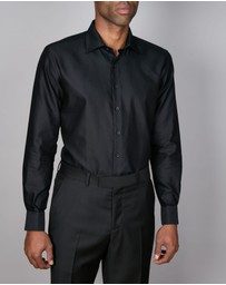 Abelard - Bottone Nero Evening Slim Fit Shirt
