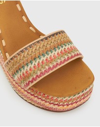 Betts - Fame Raffia Platform Wedges
