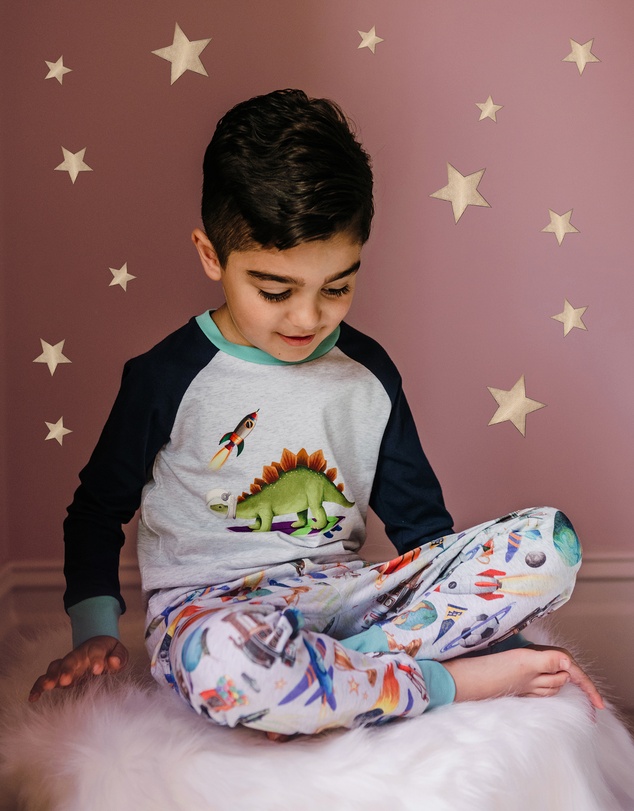 Fleur Harris - 'Outer Space' Nightfall Sleep Set in Grey Marle