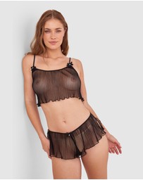 Bras N Things - Night Games Com-Pleat Me Cami - Black