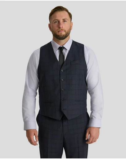 Johnny Bigg - Henry Check Stretch Waistcoat