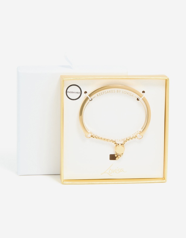 Lovisa - Waterproof Gold Plated Stainless Steel Toggle Bangle