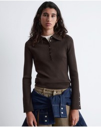 & Other Stories - Rib-Knit Polo Shirt