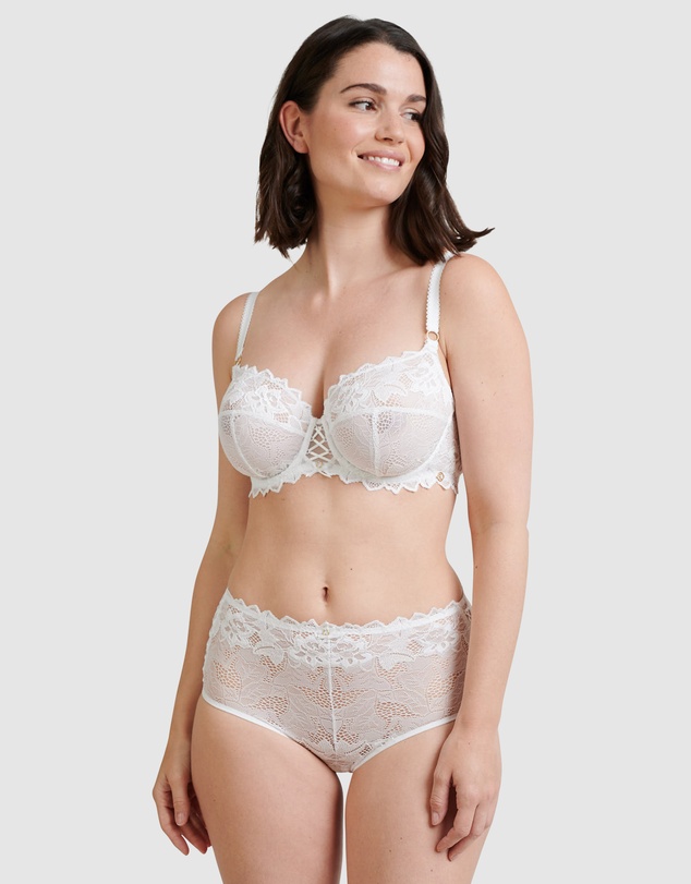 Sans Complexe - Arum Prima Mid Rise Sheer Stretch Lace Brief