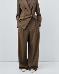 M.N.G - Pleated Straight-Leg Suit Trousers