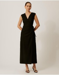 Tussah - Becca Linen Blend Wrap Dress
