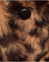 M.N.G - Fur-Effect Leopard-Print Coat