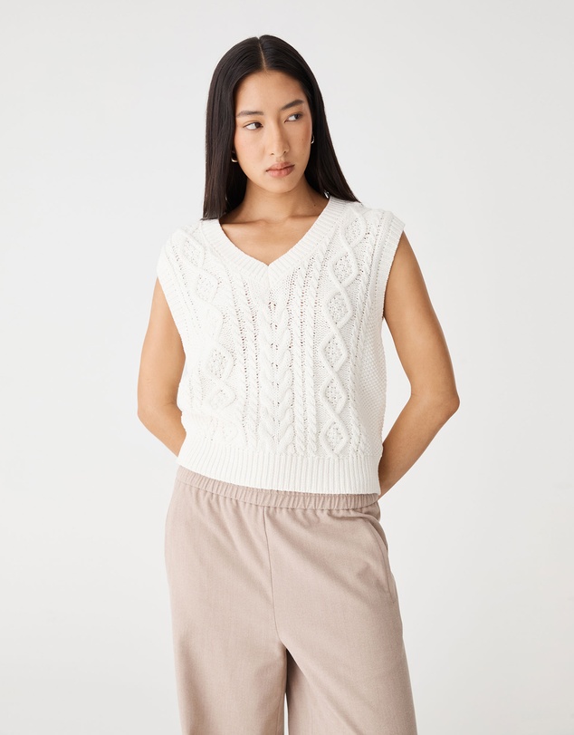 Forcast - Poppy Sleeveless Cable Knit