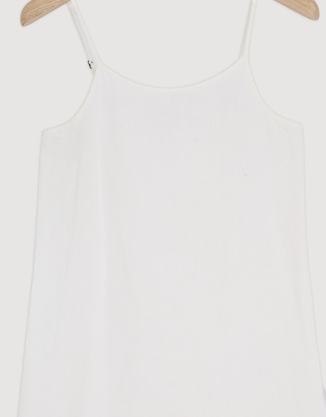 Revibe - Repaired Assembly Label Linen Slip Dress