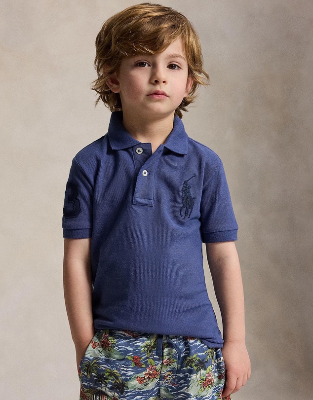 Polo Ralph Lauren - Big Pony Cotton Mesh Polo Shirt - Kids