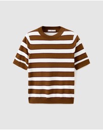 M.N.G - Short-Sleeved Knitted Sweater