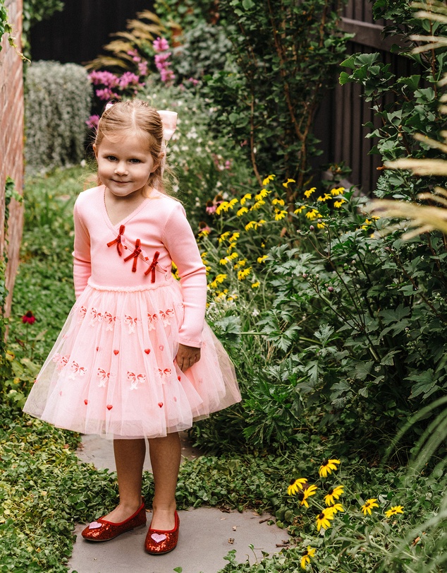Fleur Harris - 'Days of Enchantment' Bow Tutu Dress in Pink