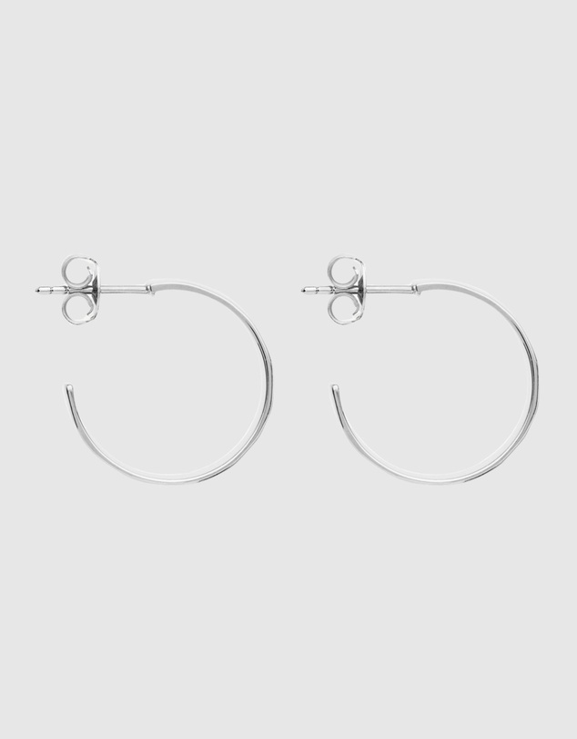 Najo - La Dolce Vita Silver Hoop Earrings