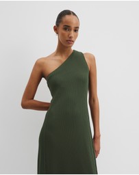 Country Road - One Shoulder Rib Dress