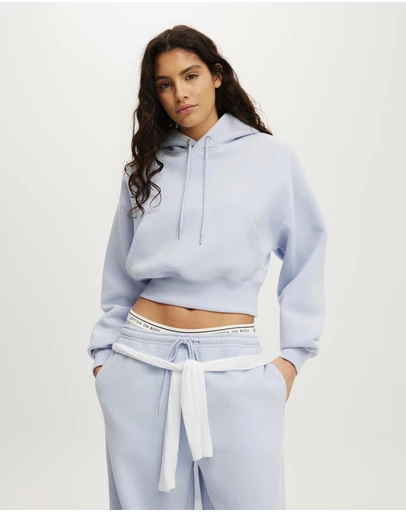 Cotton On Body Active - Plush Cropped Bubble Hoodie