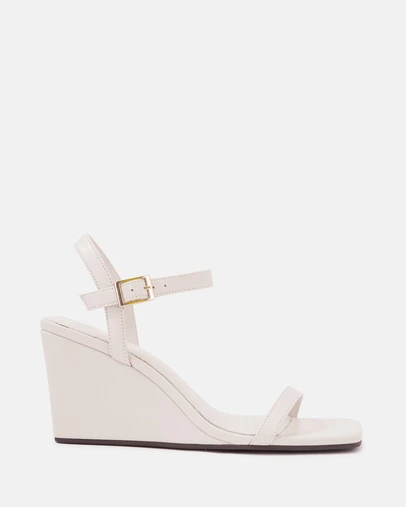 Wittner - Prisca Mid Heel Vintage Ivory Leather