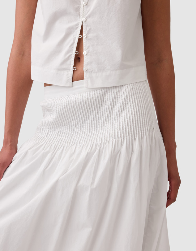 GAP - Pintuck Waist Maxi Skirt