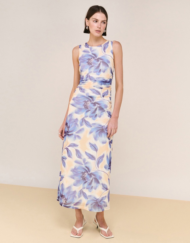 Staple the Label - Fleur Mesh Midi Dress