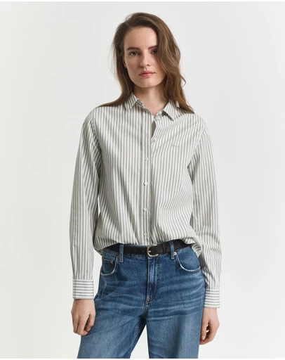 Gant - Regular Fit Striped Poplin Shirt