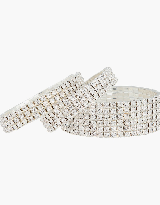 Lovisa - Silver Mixed Width Cup Chain Bracelet Pack