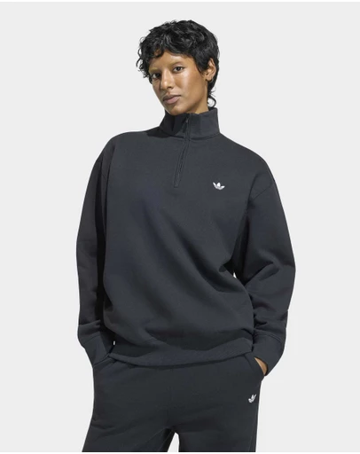 adidas Originals - ESSENTIALS FLEECE HALF-ZIP SWEATSHIRT Womens