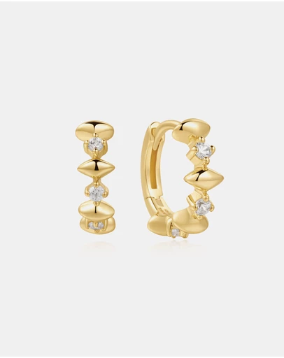 Ania Haie - Ania Haie Gold Sparkle Huggies