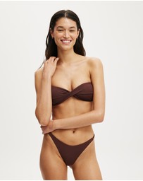 Cotton On Body - Twist Front Strapless Bandeau Bikini Top