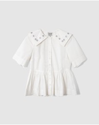 Damson Madder - Cyrus Eyelet Blouse