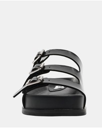 Steve Madden - Easy-Peazy Black Sandals
