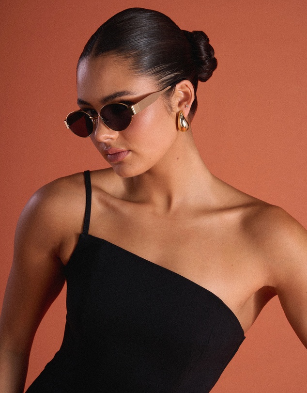 Azzurielle - Simona Gold Frame Sunglasses
