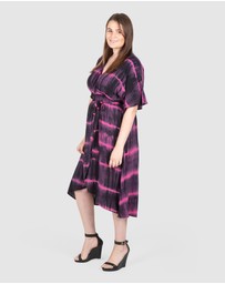 Love Your Wardrobe - Milah Tie Dye Wrap Dress