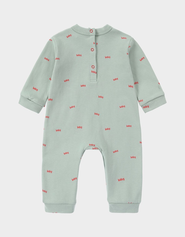 Susukoshi - Relaxed Fit Romper - Typo Baby. Sage